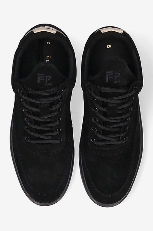 μαύρο Σουέτ αθλητικά παπούτσια Filling Pieces