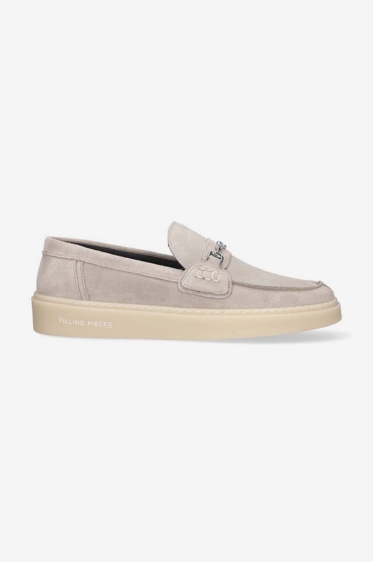 сив Велурени мокасини Filling Pieces Core Loafer Suede Чоловічий