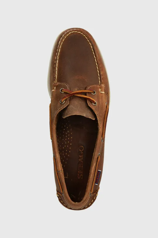 brown Sebago suede loafers