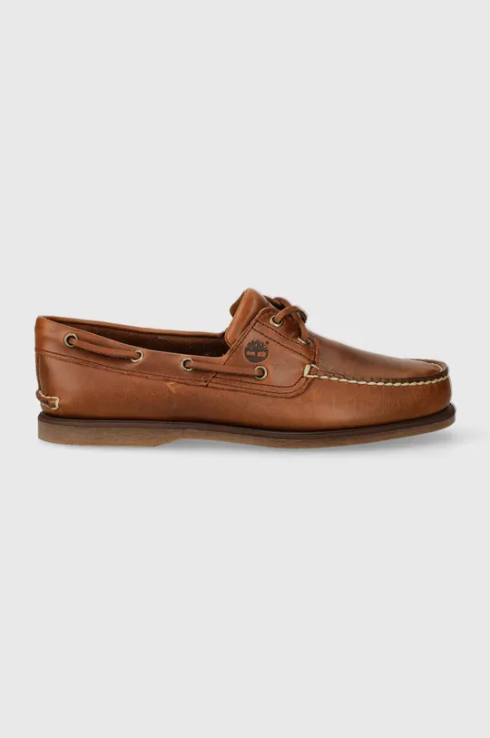 brown Timberland leather loafers A232X Men’s