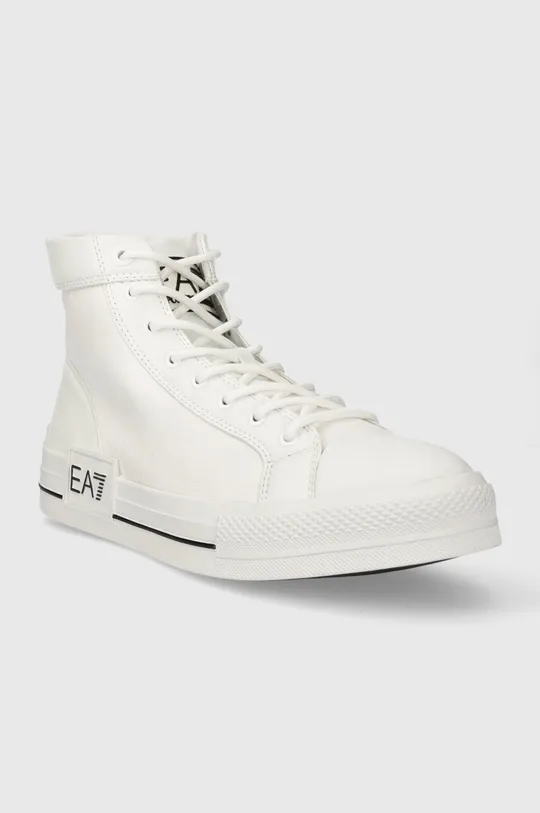 Πάνινα παπούτσια EA7 Emporio Armani λευκό
