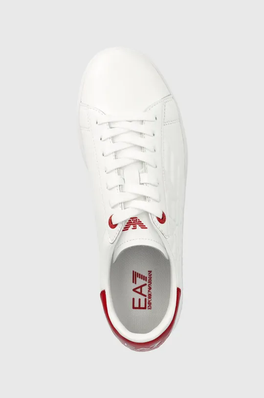 bílá Kožené sneakers boty EA7 Emporio Armani