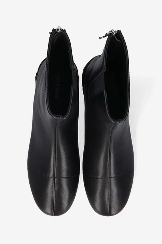black Raf Simons leather ankle boots Solaris High