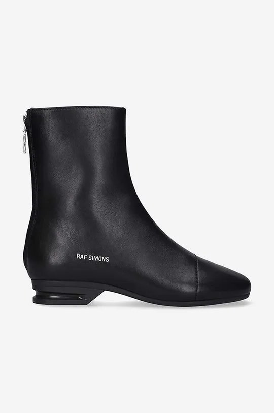 black Raf Simons leather ankle boots 2001 Women’s