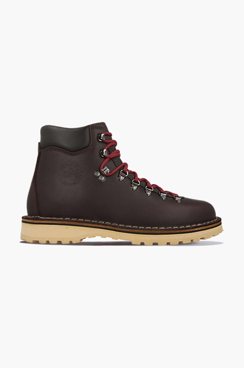 maroon Diemme leather biker boots Roccia Vet Men’s