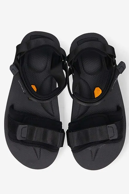 black Suicoke sandals CEL-VPO BLACK