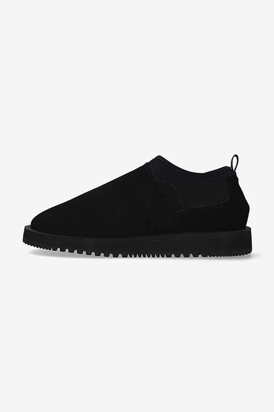 Suicoke leather shoes Rubber Sole RON-MWPAB-MID BLACK <p> Uppers: Natural leather Inside: Textile material Outsole: Synthetic material</p>