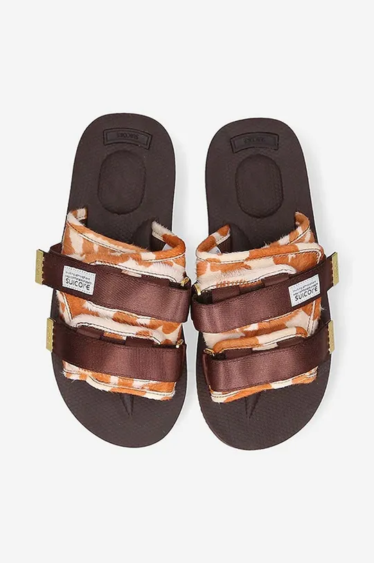 brown Suicoke sliders Rubber Sole MOTO-VHL