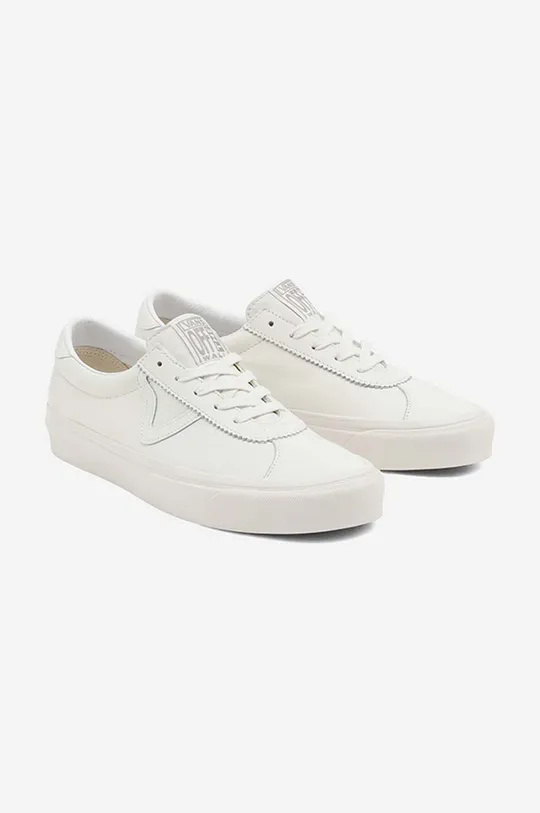 white Vans leather plimsolls UA Style 73 DX