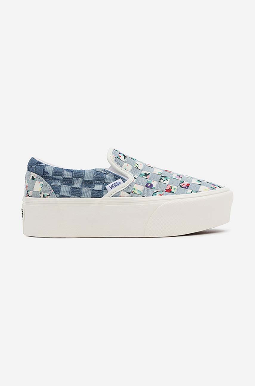 μπλε Πάνινα παπούτσια Vans Classic Slip-On Unisex