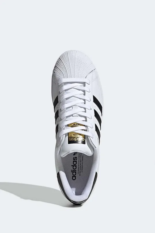 bílá Kožené sneakers boty adidas Originals Superstar
