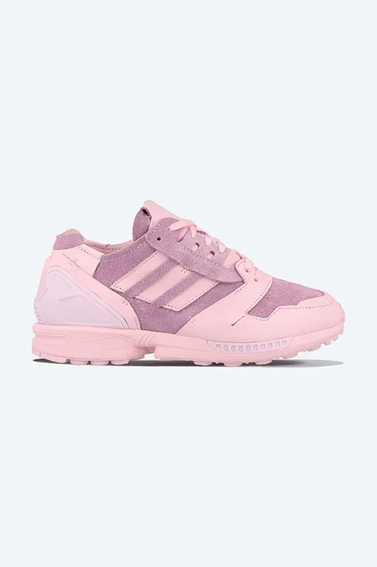 pink adidas Originals leather sneakers ZX 8000 Minimalist Icons Unisex