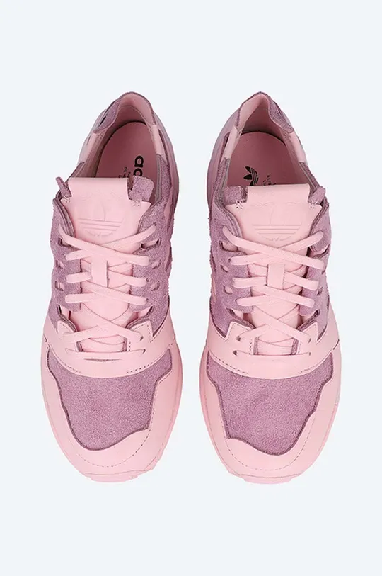 pink adidas Originals leather sneakers ZX 8000 Minimalist Icons