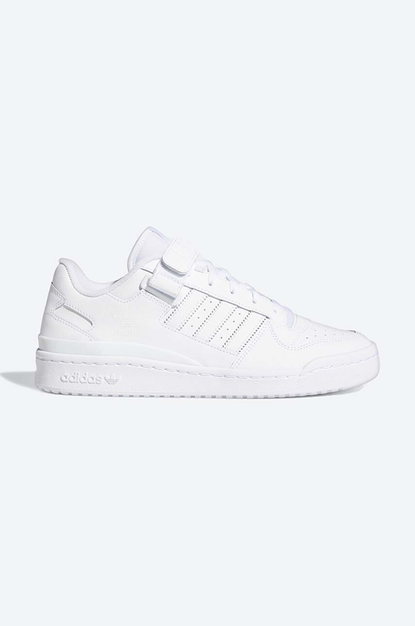 λευκό Δερμάτινα αθλητικά παπούτσια adidas Originals Forum Low Unisex