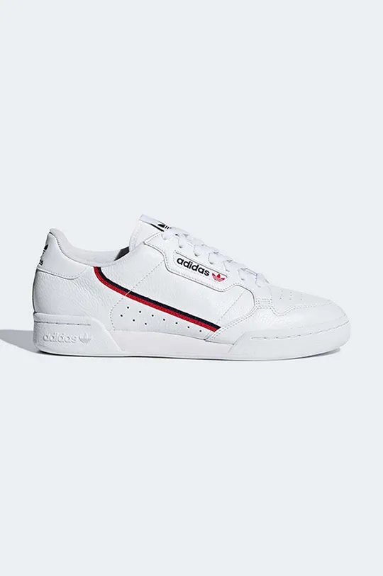 biały adidas Originals sneakersy skórzane Continental 80 Damski