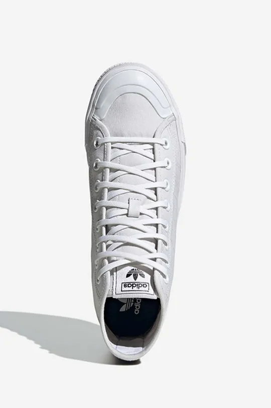 white adidas Originals trainers Nizza Hi