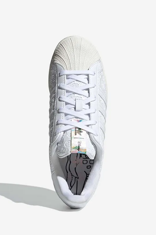 white adidas Originals sneakers Disney Superstar W