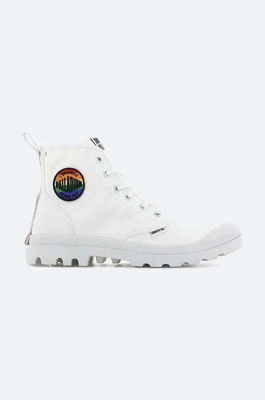 λευκό Πάνινα παπούτσια Palladium Pampa Smiley Pride Unisex