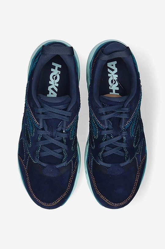 navy Hoka shoes Clifton L Embroidery