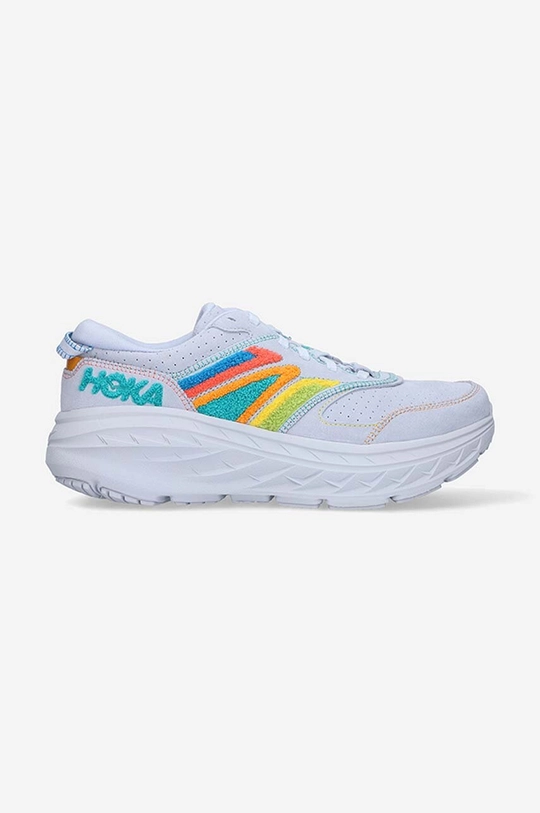 white Hoka shoes Bondi L Embroidery Unisex