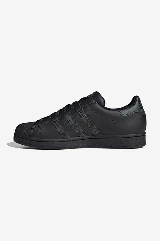 czarny adidas Originals sneakersy skórzane Superstar H00200