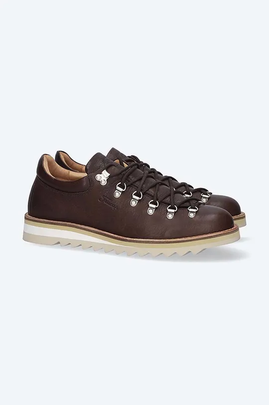brown Fracap leather shoes MAGNIFICO M121