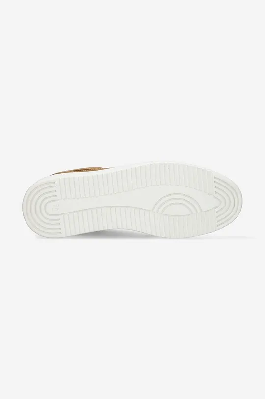 Semišové sneakers boty Filling Pieces Low Top Perforated hnědá