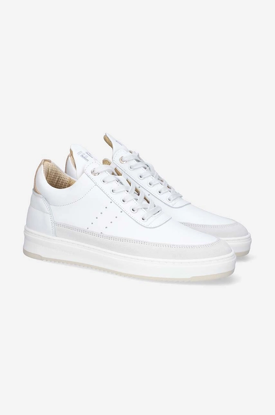 Kožené sneakers boty Filling Pieces Low Top Bianco Unisex