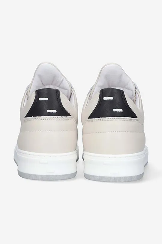 Kožené sneakers boty Filling Pieces Low Top Bianco Perforated