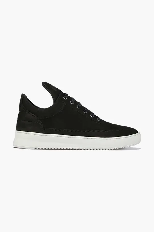 μαύρο Σουέτ αθλητικά παπούτσια Filling Pieces Low Top Ripple Unisex