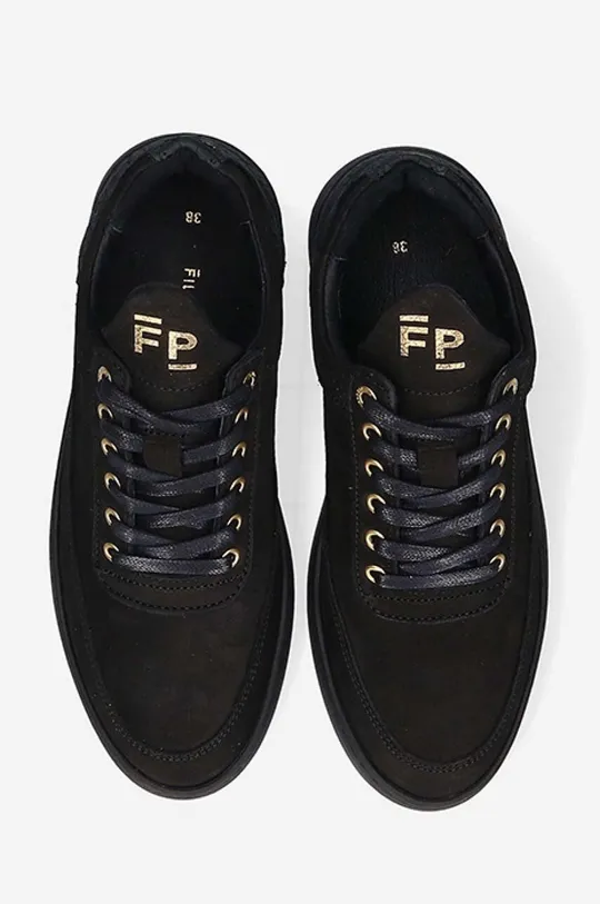 black Filling Pieces leather sneakers Low Top Ripple Ceres