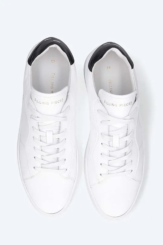 white Filling Pieces leather sneakers Court Bianco