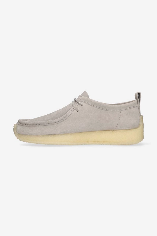 gray Clarks suede shoes x Ronnie Fieg Rossendale