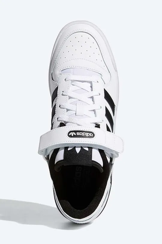 alb adidas Originals sneakers din piele Forum Low