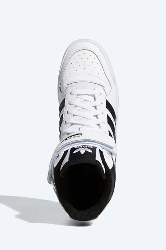 biały adidas Originals sneakersy skórzane Forum Mid