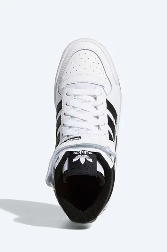 λευκό Δερμάτινα αθλητικά παπούτσια adidas Originals Forum Mid J
