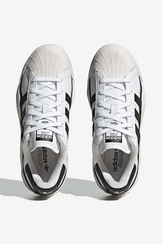 λευκό Δερμάτινα αθλητικά παπούτσια adidas Originals Superstar Millencon