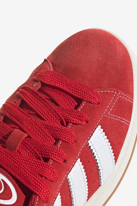 Σουέτ αθλητικά παπούτσια adidas Originals Campus 00S κόκκινο