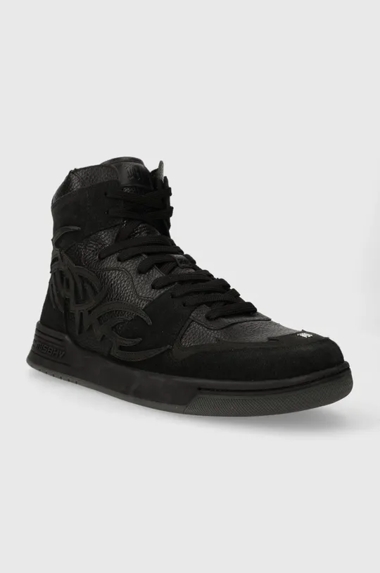 Δερμάτινα ελαφριά παπούτσια MISBHV Court μαύρο