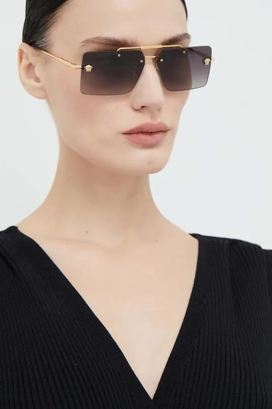 золотий Сонцезахисні окуляри Versace Жіночий