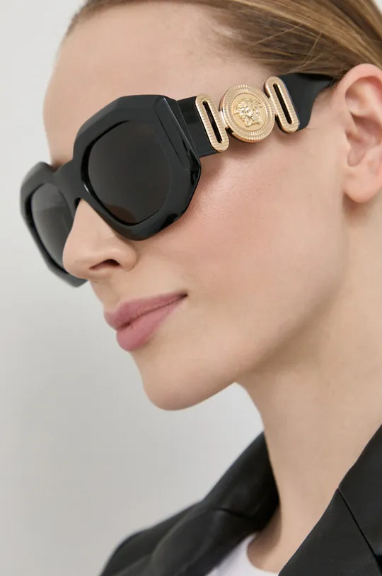 črna Sončna očala Versace Ženski
