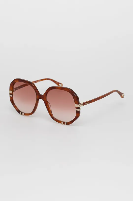 Сонцезахисні окуляри Chloé коричневий