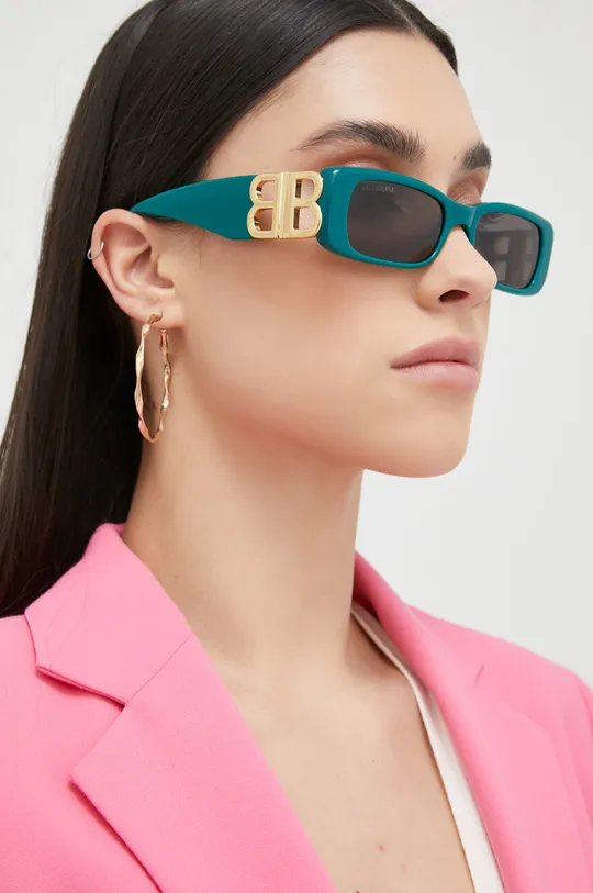зелений Сонцезахисні окуляри Balenciaga BB0096S Жіночий