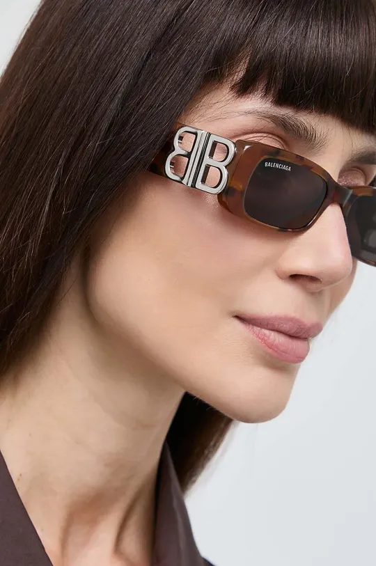 коричневый Солнцезащитные очки Balenciaga BB0096S Женский