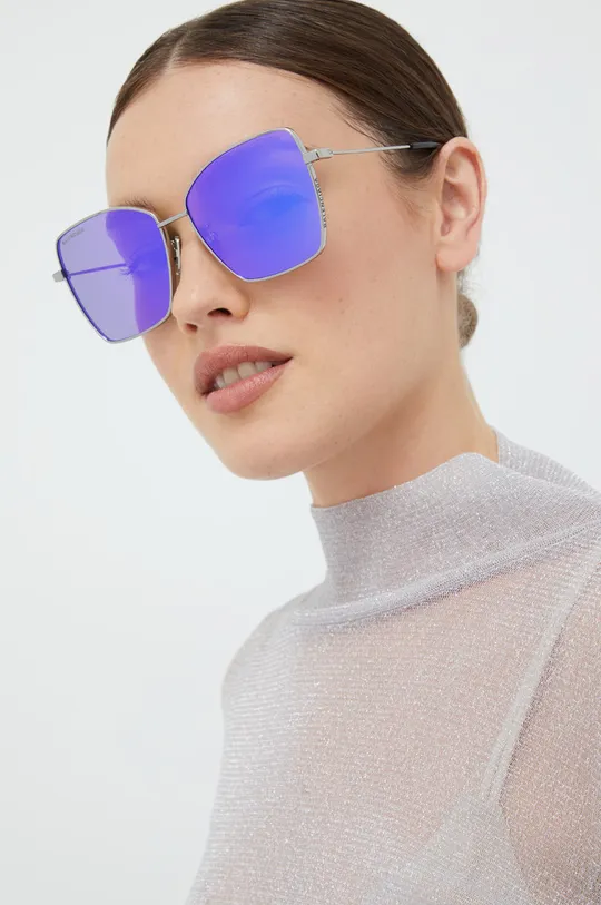 vijolična Sončna očala Balenciaga Ženski