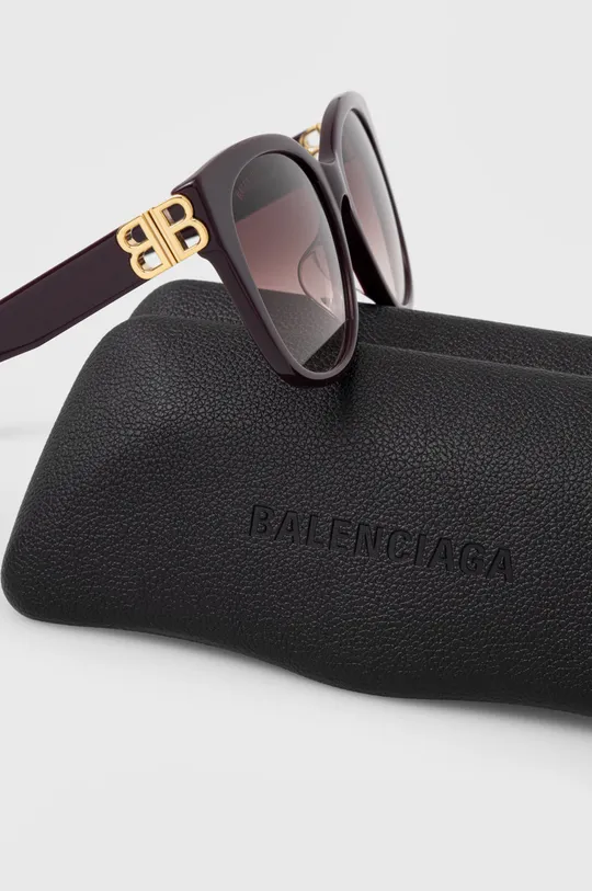 fioletowy Balenciaga okulary przeciwsłoneczne