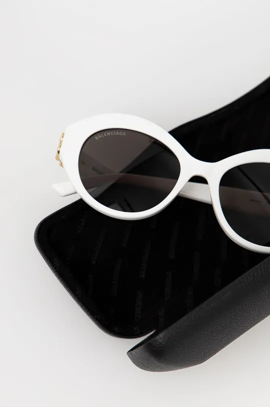 biały Balenciaga okulary przeciwsłoneczne