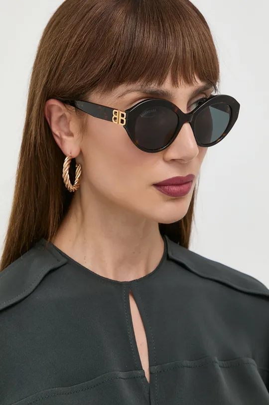 коричневый Солнцезащитные очки Balenciaga Женский