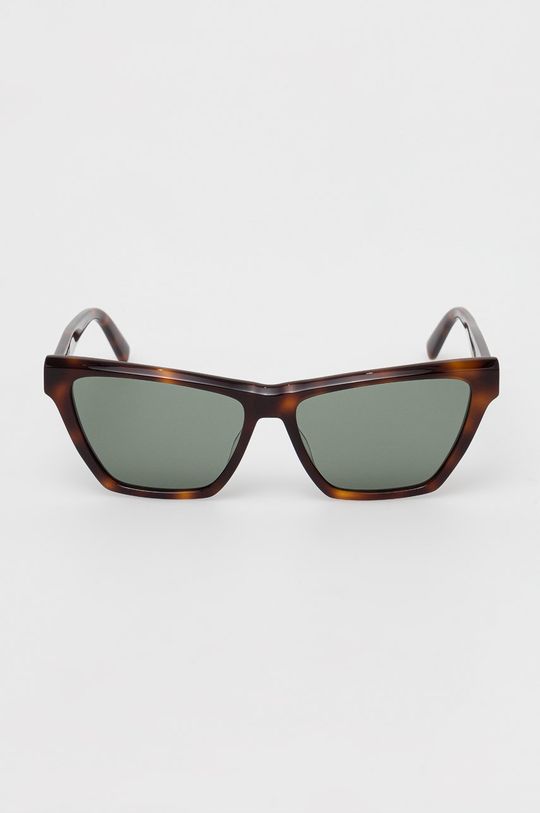 Saint Laurent okulary przeciwsłoneczne ciemny brązowy