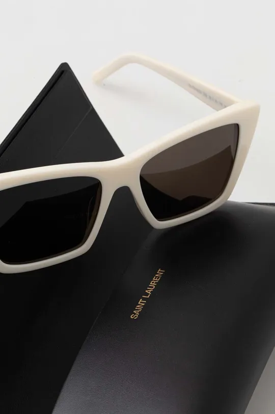 biały Saint Laurent okulary przeciwsłoneczne